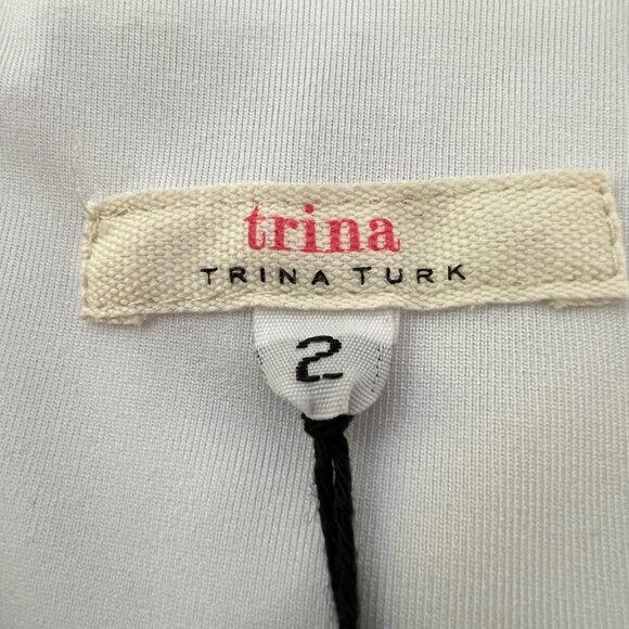 Trina Turk Womens White Sleeveless Fit Flare Dress Circle Cutout size 2 - Picture 8 of 11